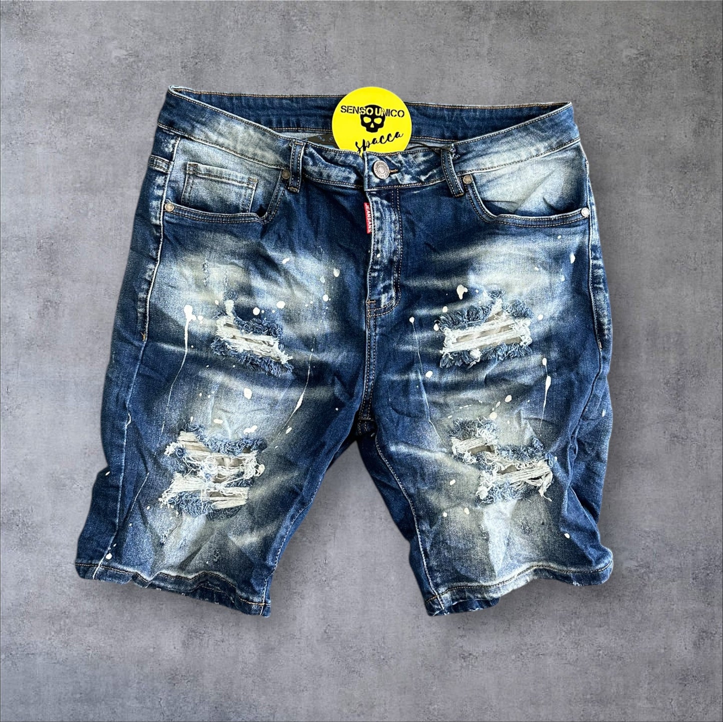 Short jeans blu denim