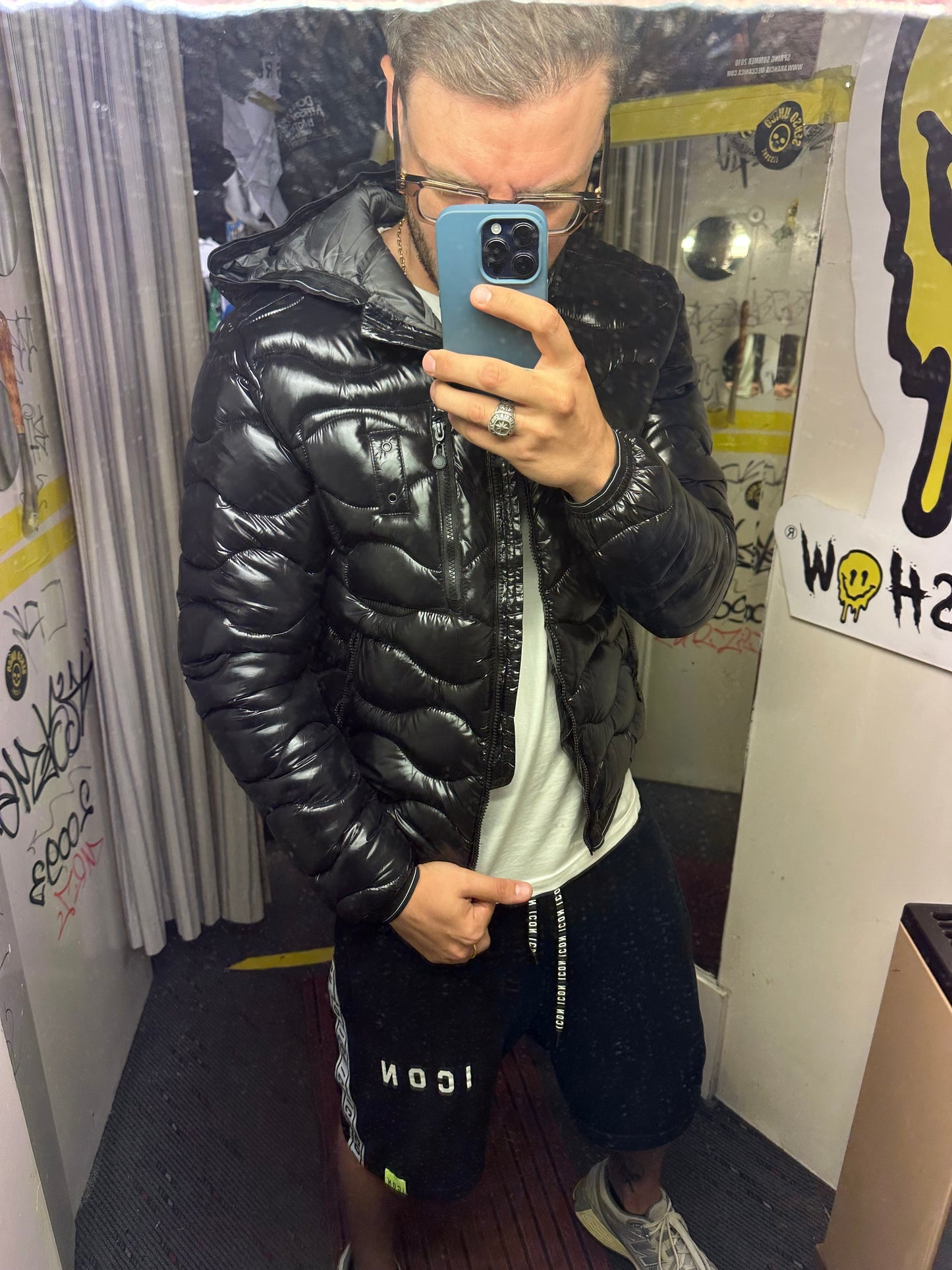 JACKET bomber blau