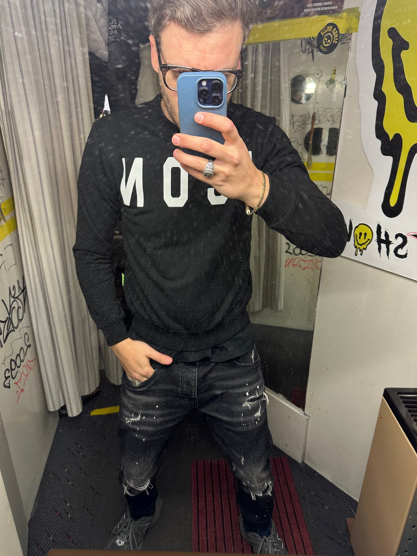 Felpa Icon basic girocollo