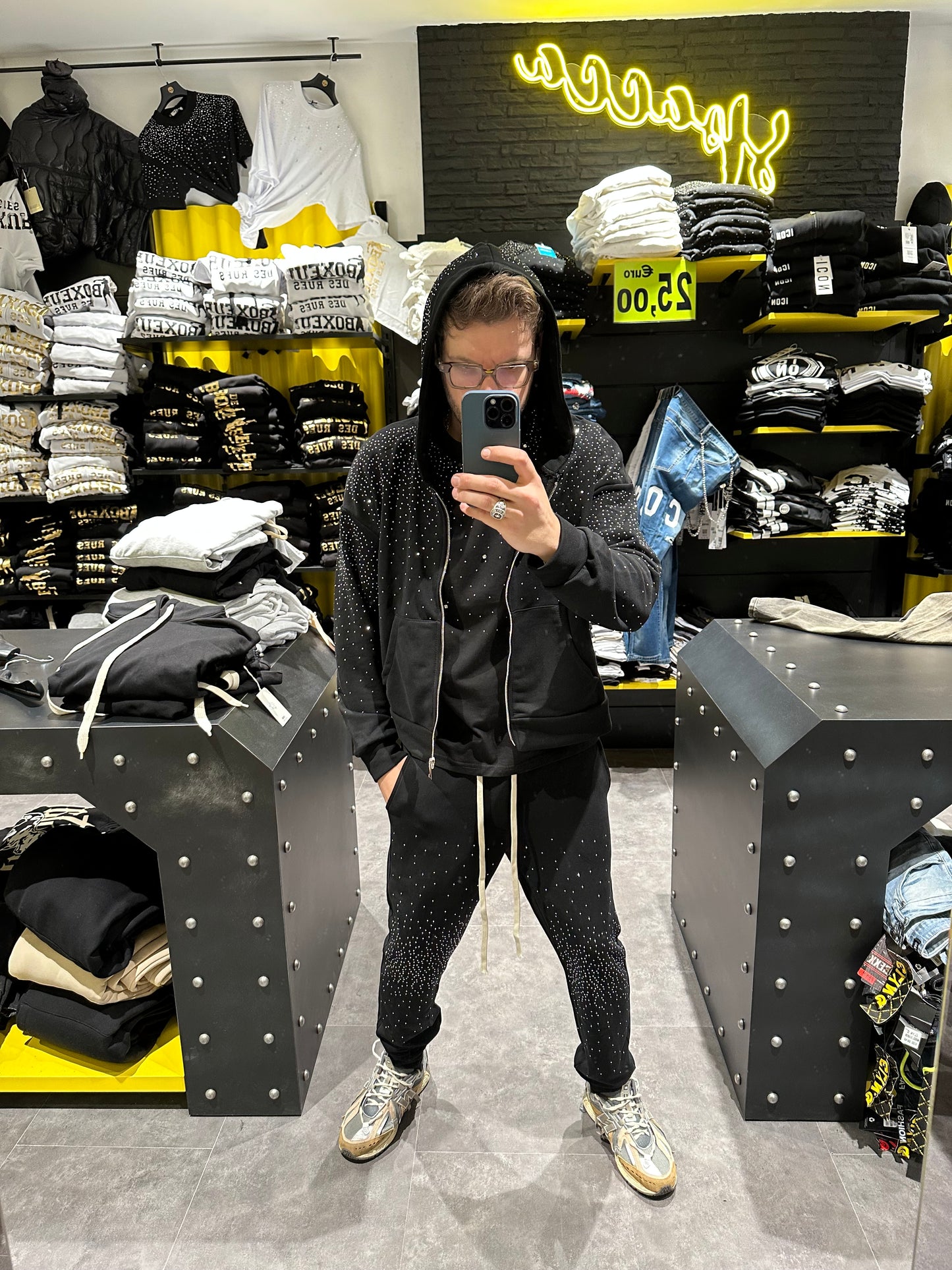 Felpa Vegas effetto crop