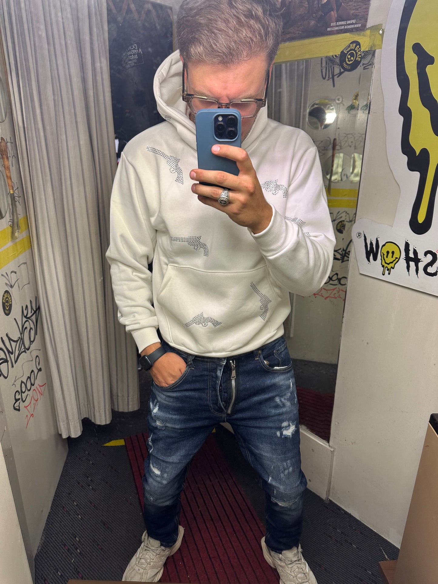 Felpa strass gun