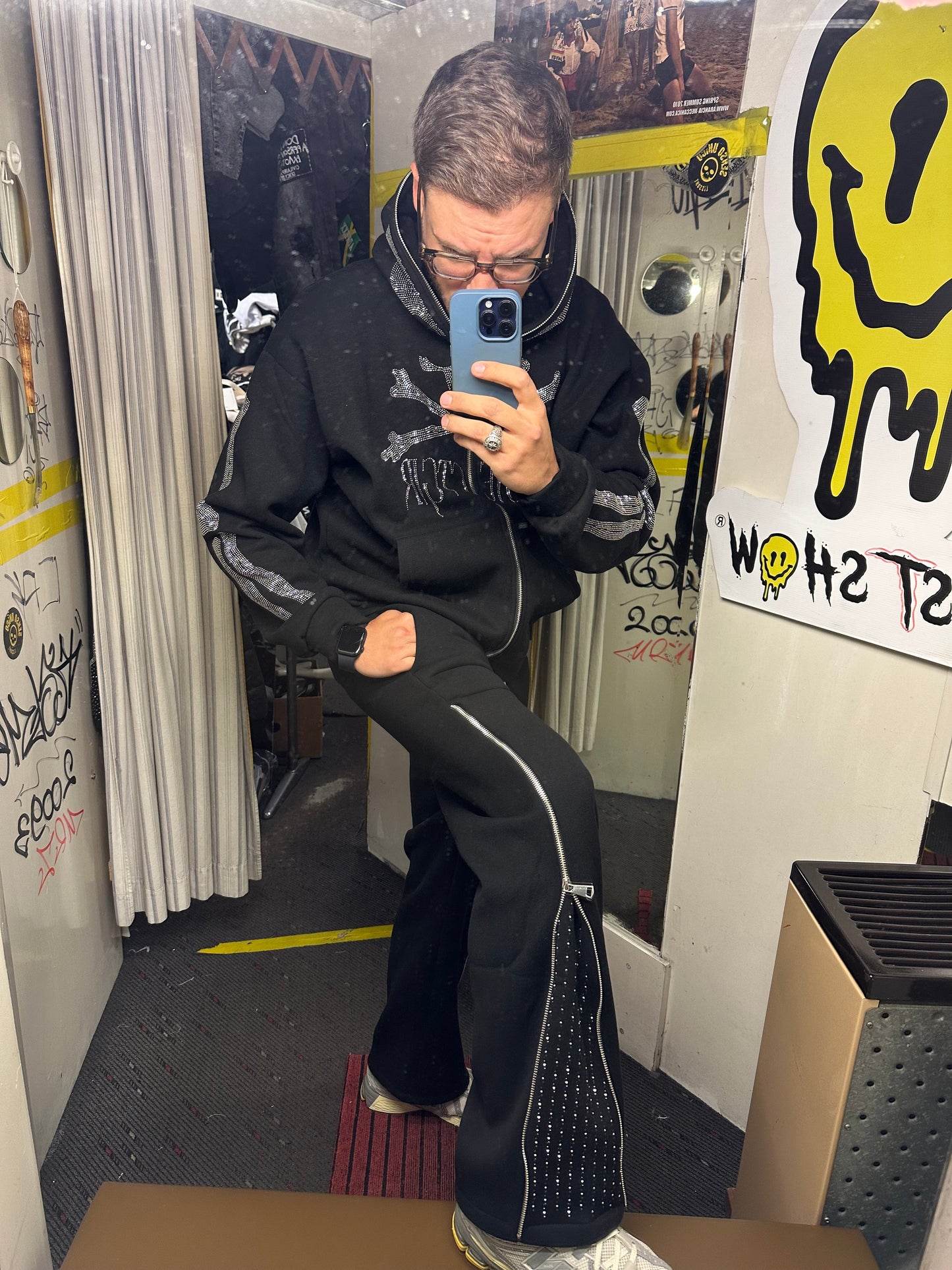 Panta fashion brillant zip