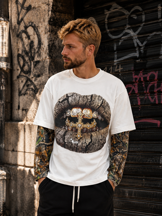 Longsleeve mouth cross