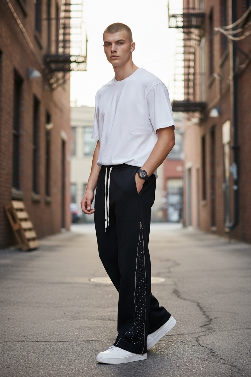 Panta tuta diamond flared