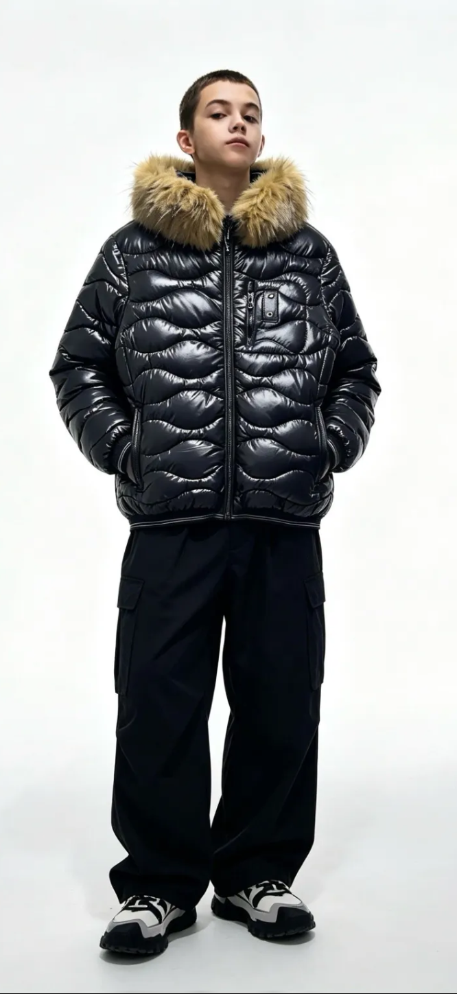 JACKET Kids bomber con pelo