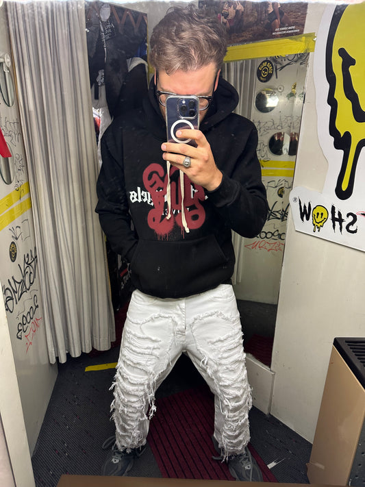 Jeans trapking wht