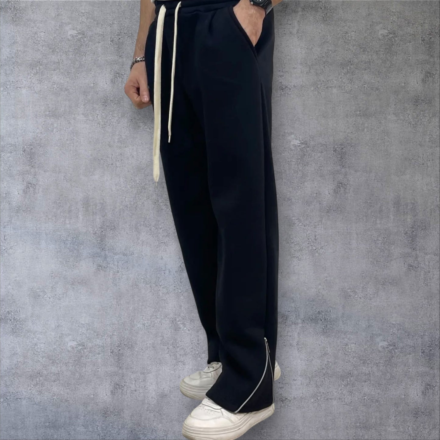 Panta tuta fashion zip