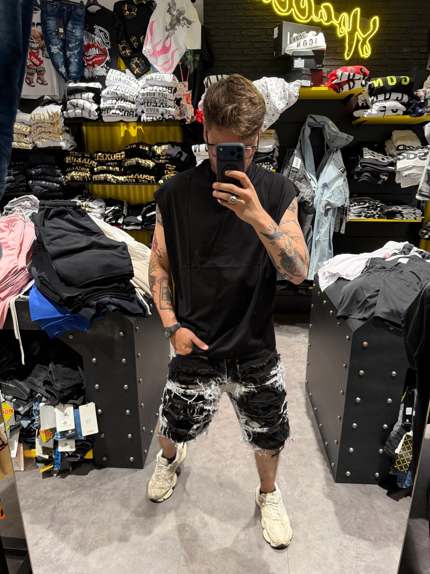 Jeans trapking short