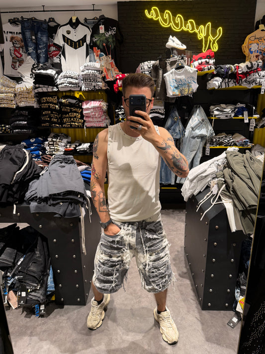 Canotta fashion borchie