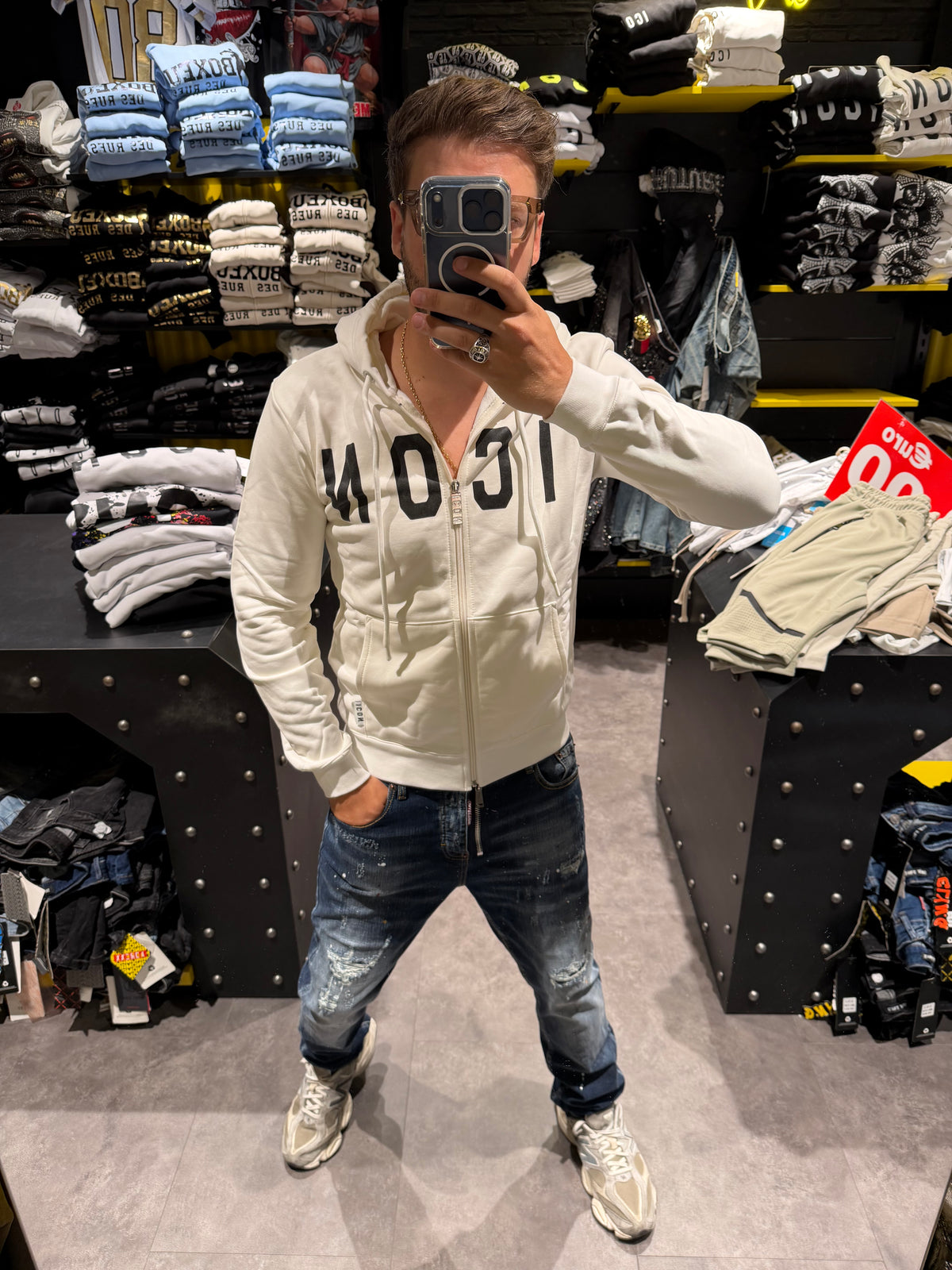 Felpa icon con zip