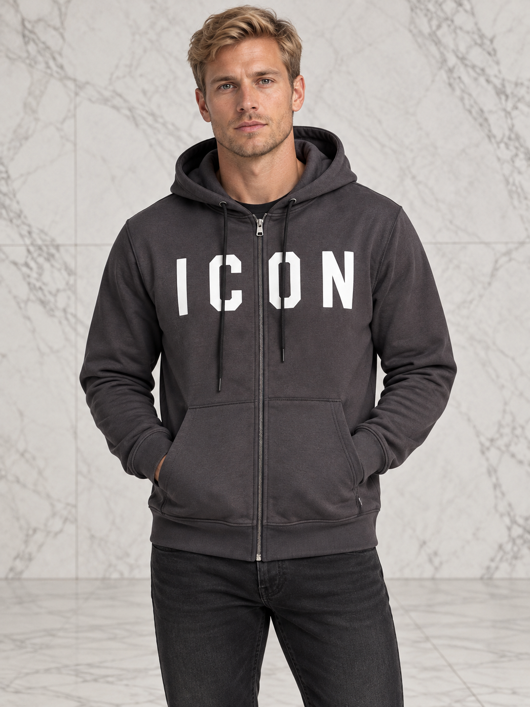 Felpa icon basic zip