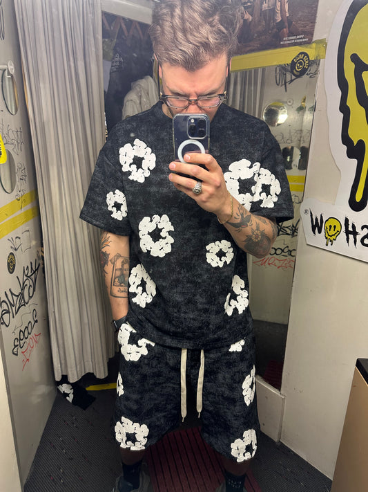 Coordinato drip marmorizzato